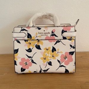 Kate Spade - Staci Lily Blooms Medium Satchel. NWT